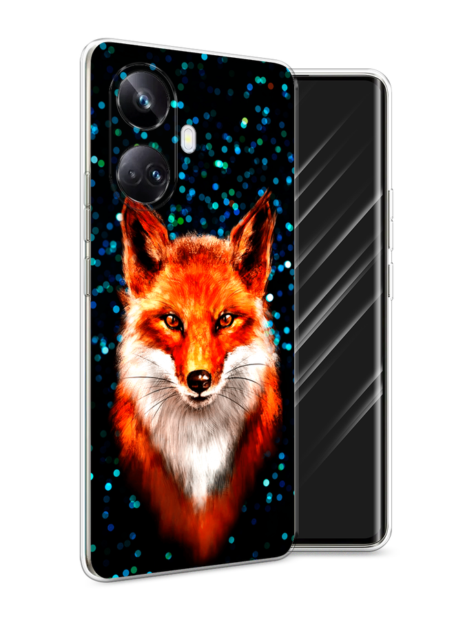 

Чехол Awog на Realme 10 Pro+ "Волшебная лиса", Оранжевый;черный;белый, 2512350-1