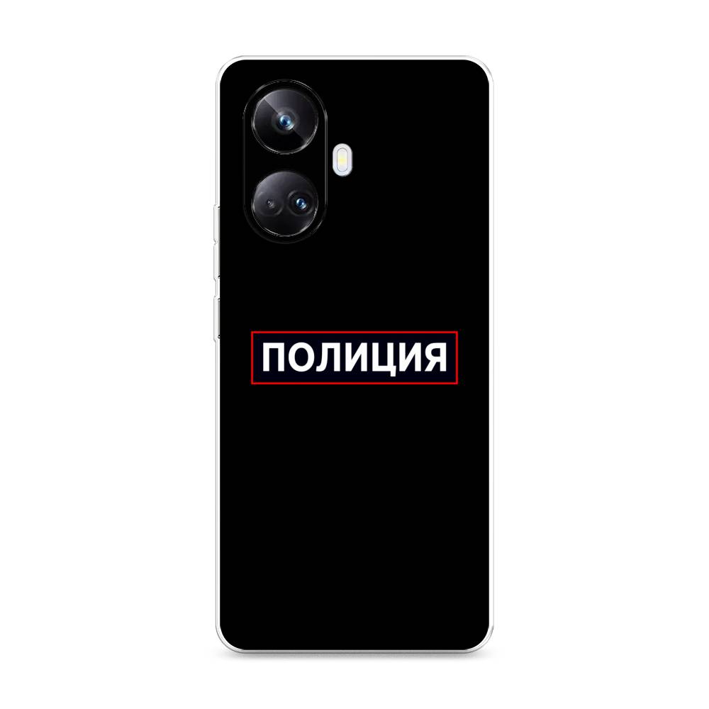 

Чехол Awog на Realme 10 Pro+ "Police logo", Черный;белый;красный, 2512350-5