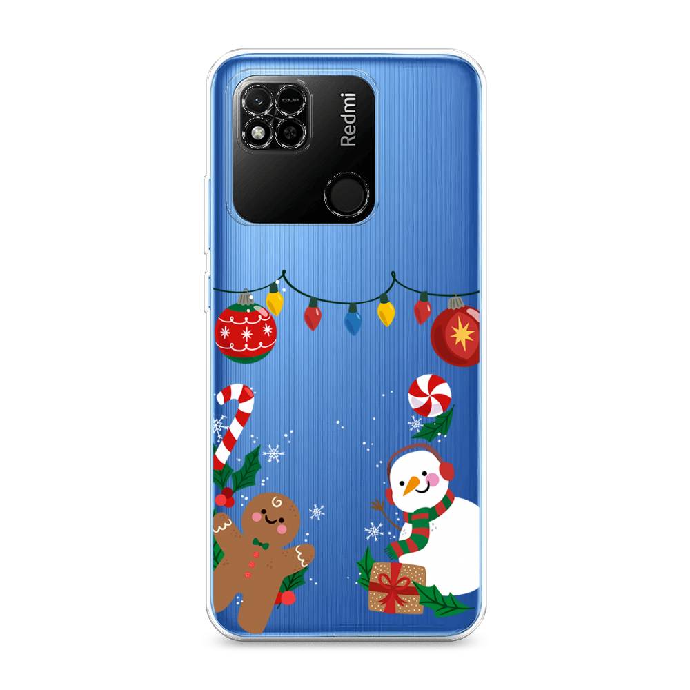 

Чехол на Xiaomi Redmi 10A "Новогоднее настроение", Коричневый;красный;зеленый, 313950-5