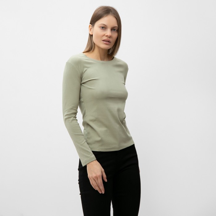 Лонгслив женский DOMMOD 10132655 зеленый 42-46 RU