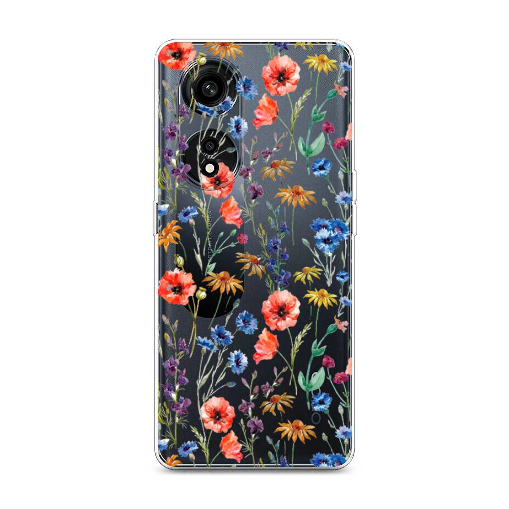 

Чехол Awog для Oppo A1 Pro "Маки и васильки фон", 2512250-8