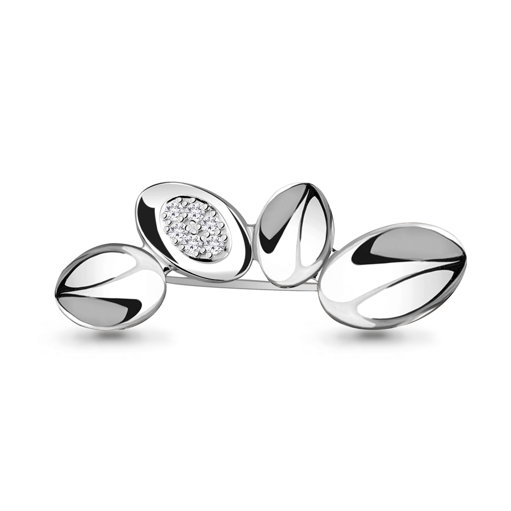 

Брошь из серебра с фианитом Aquamarine Aquamarine 77371А_925_р, 77371А_925_р