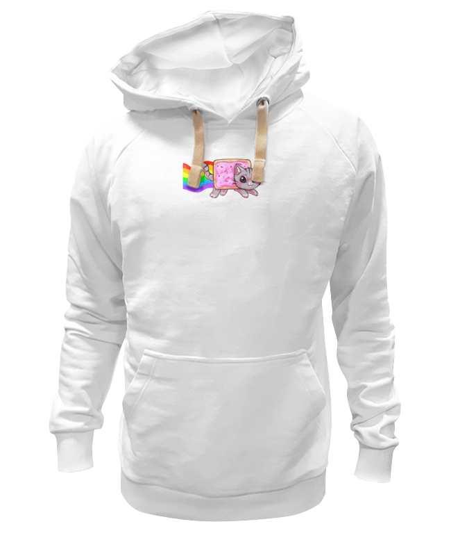 

Худи унисекс Printio Кот и радуга белое 2XL, Белый, Кот и радуга