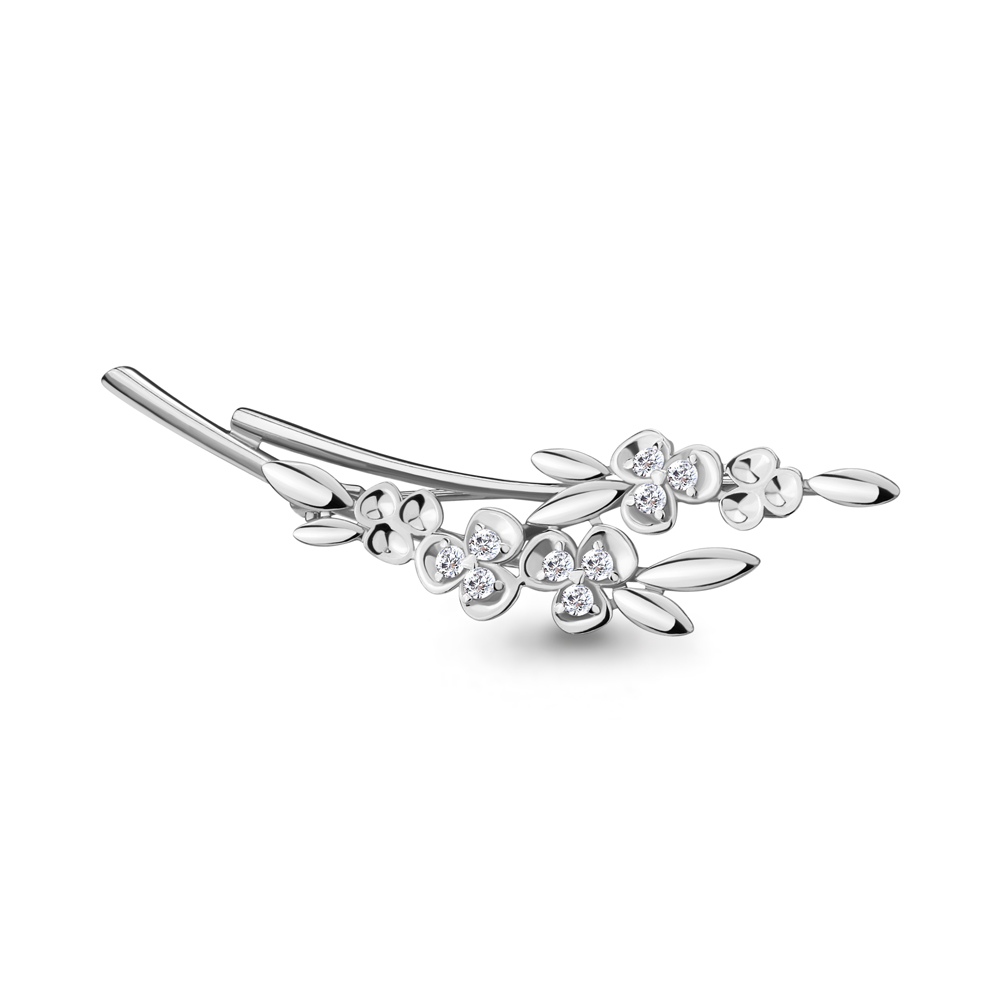 

Брошь из серебра с фианитом Aquamarine Aquamarine 77365А_925_р, 77365А_925_р