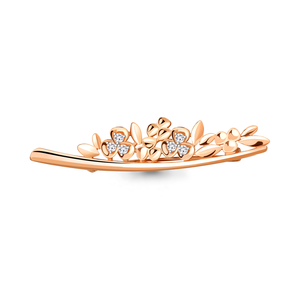 

Брошь из серебра с фианитом Aquamarine Aquamarine 77363А_925_з, 77363А_925_з