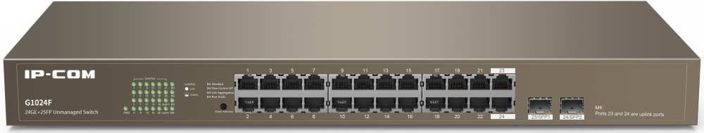 

Коммутатор IP-COM G1024F серый, G1024F