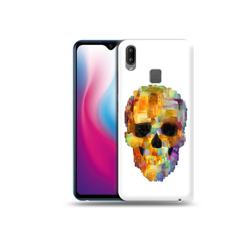 

Чехол MyPads Tocco для Vivo Y93 Lite нарисованный череп, Прозрачный, Tocco
