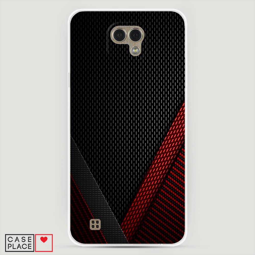 

Чехол Awog "Красный карбон" для LG X Cam