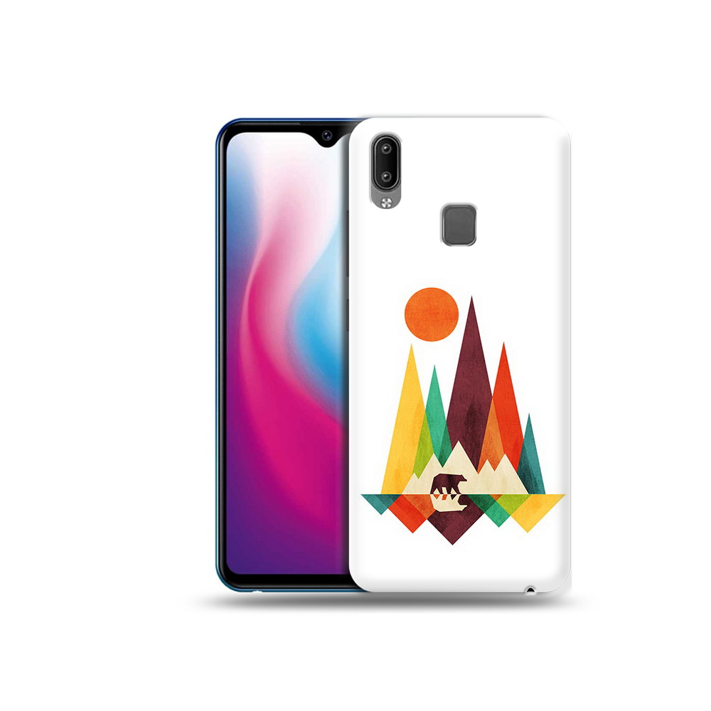 

Чехол MyPads Tocco для Vivo Y93 Lite нарисованные горы с медведем, Прозрачный, Tocco