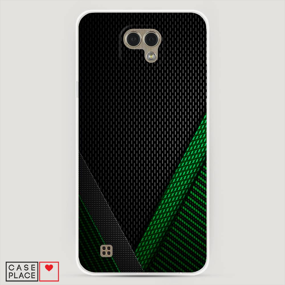 

Чехол Awog "Зеленый карбон" для LG X Cam