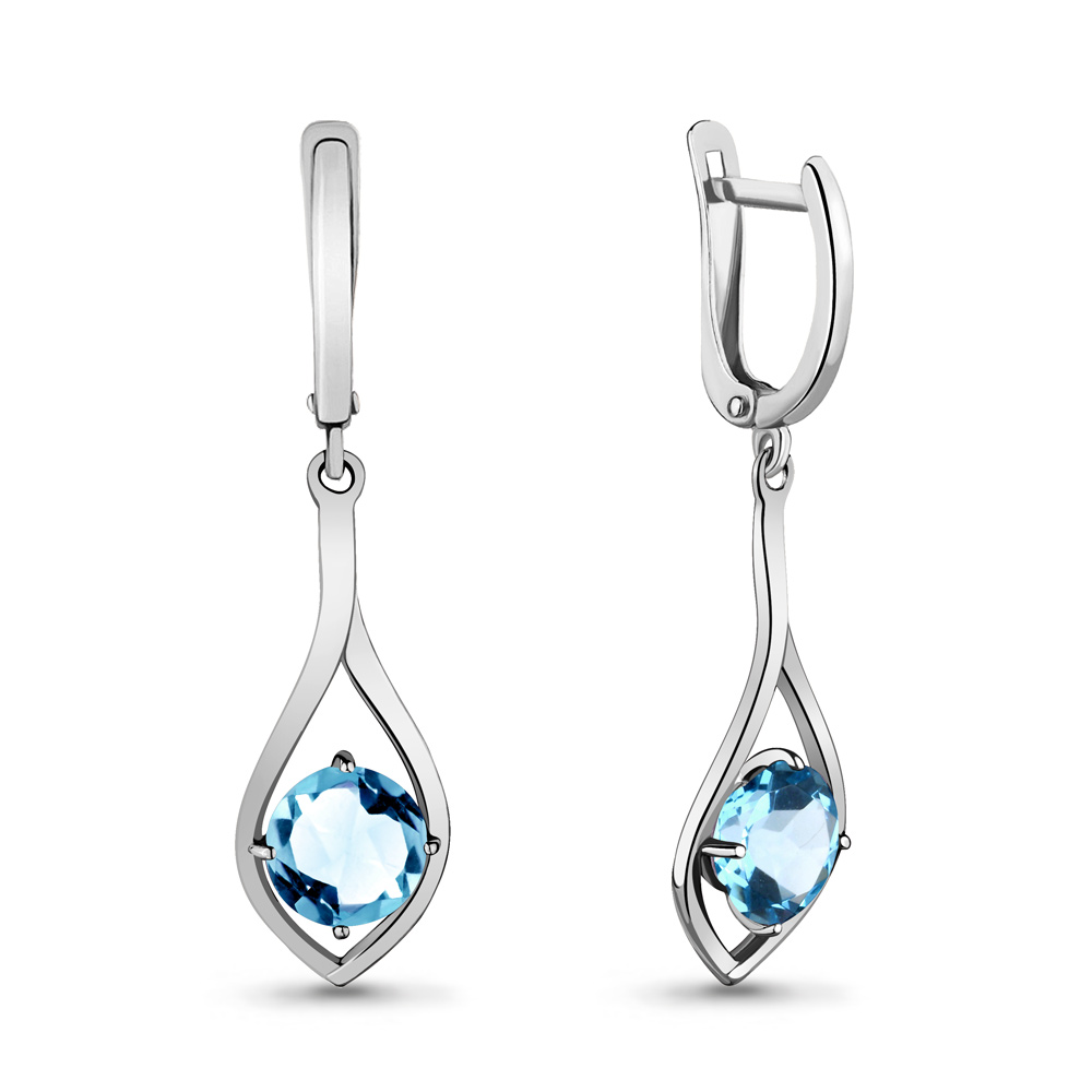 

Серьги из серебра с топазом Aquamarine 4447905_925_р, 4447905_925_р