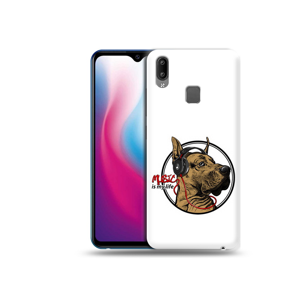 

Чехол MyPads Tocco для Vivo Y93 Lite музыкальная собака, Прозрачный, Tocco
