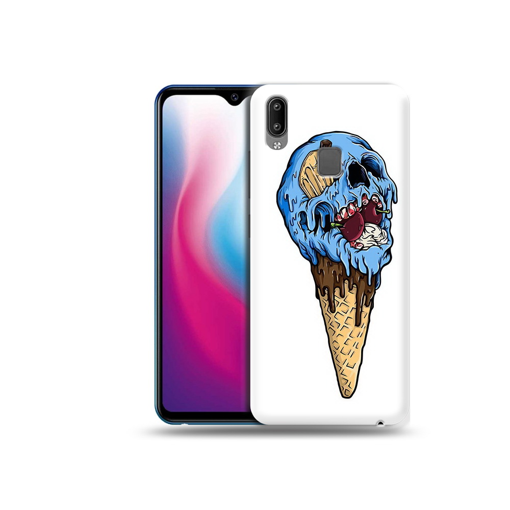 

Чехол MyPads Tocco для Vivo Y93 Lite мороженное череп, Прозрачный, Tocco