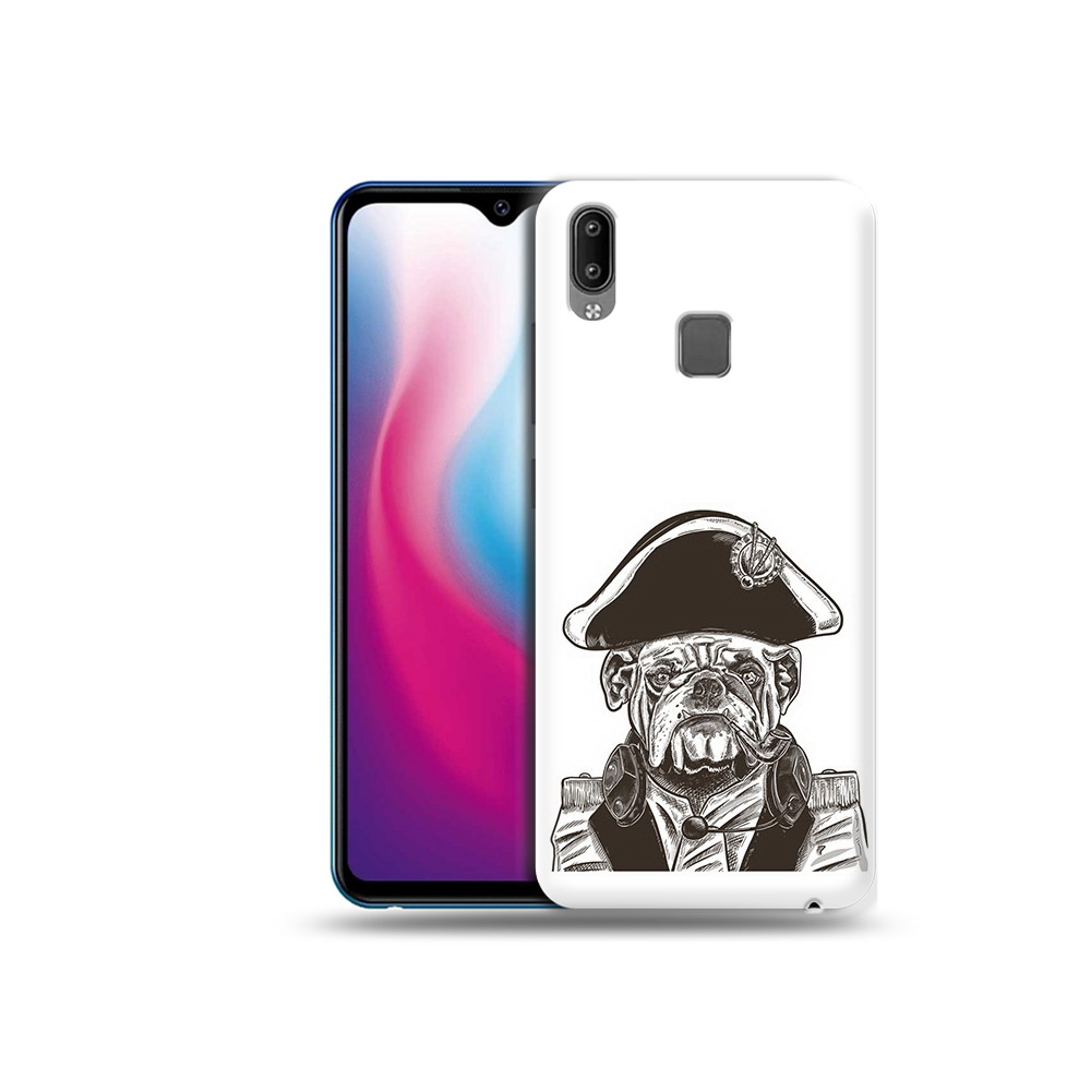 

Чехол MyPads Tocco для Vivo Y93 Lite мопс генерал, Прозрачный, Tocco