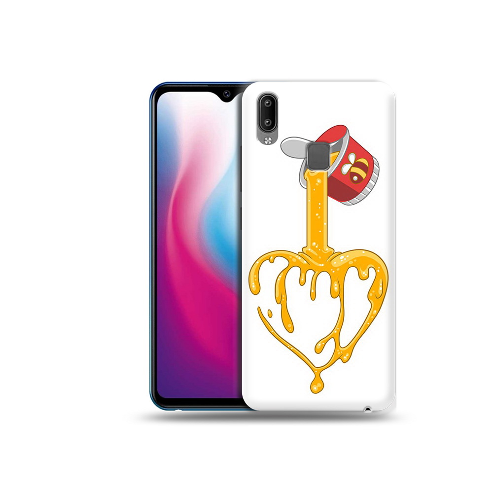 

Чехол MyPads Tocco для Vivo Y93 Lite медовое сердце, Прозрачный, Tocco