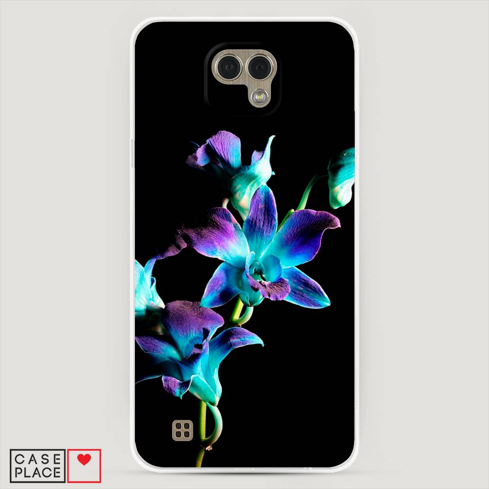 

Чехол Awog "Синий цветок на черном" для LG X Cam
