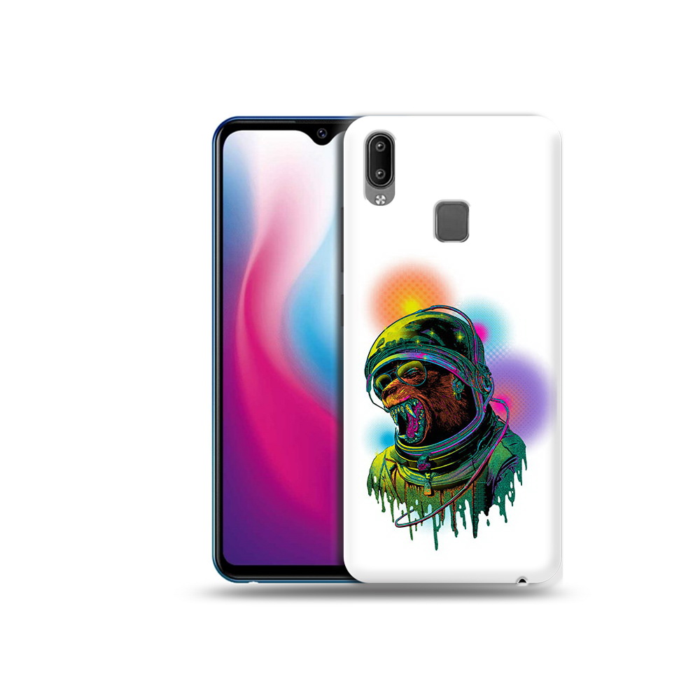 

Чехол MyPads Tocco для Vivo Y93 Lite медведь космонавт, Прозрачный, Tocco