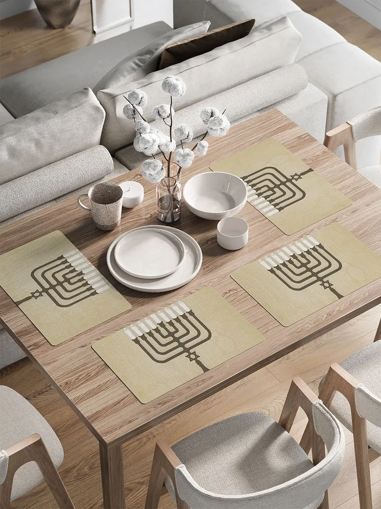 

ser002_5951_30x46 Комплект салфеток с закругленным краем с фотопринтом 46x30 см (4 шт.), Бежевый;белый;коричневый