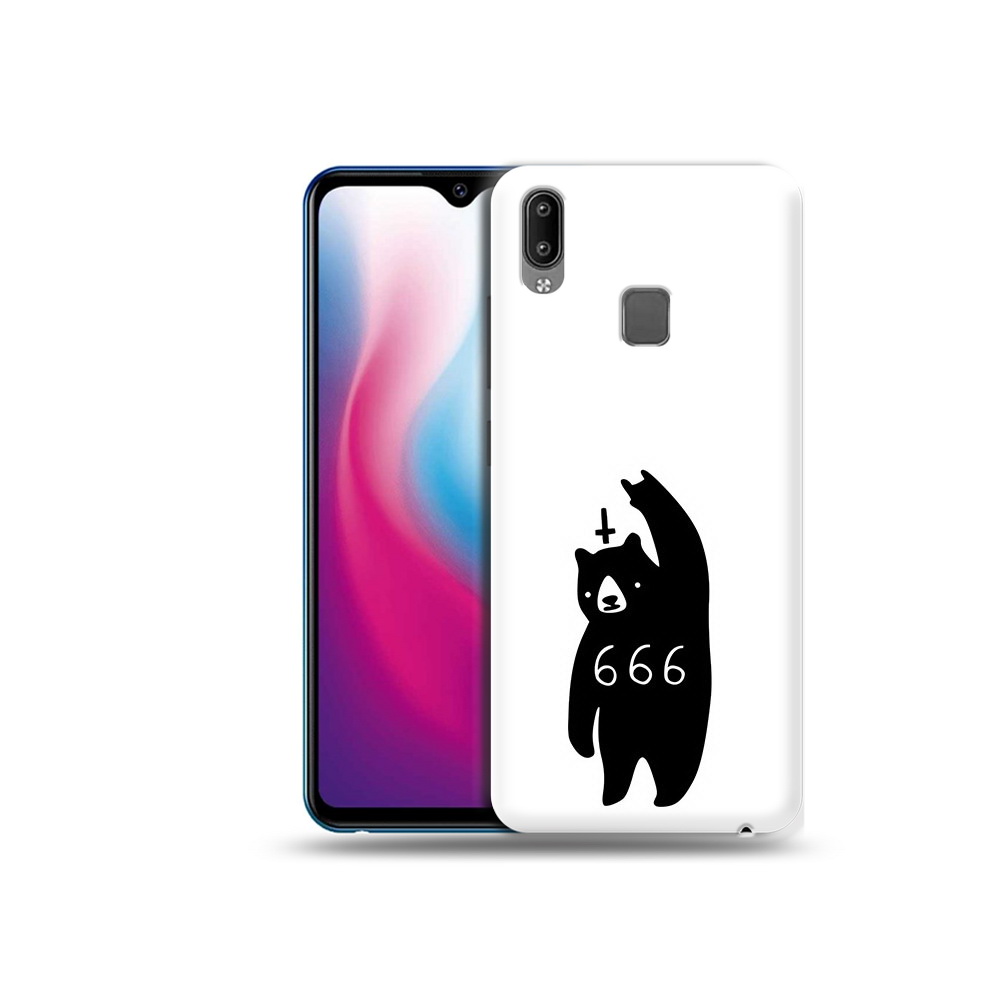 

Чехол MyPads Tocco для Vivo Y93 Lite медведь 666, Прозрачный, Tocco