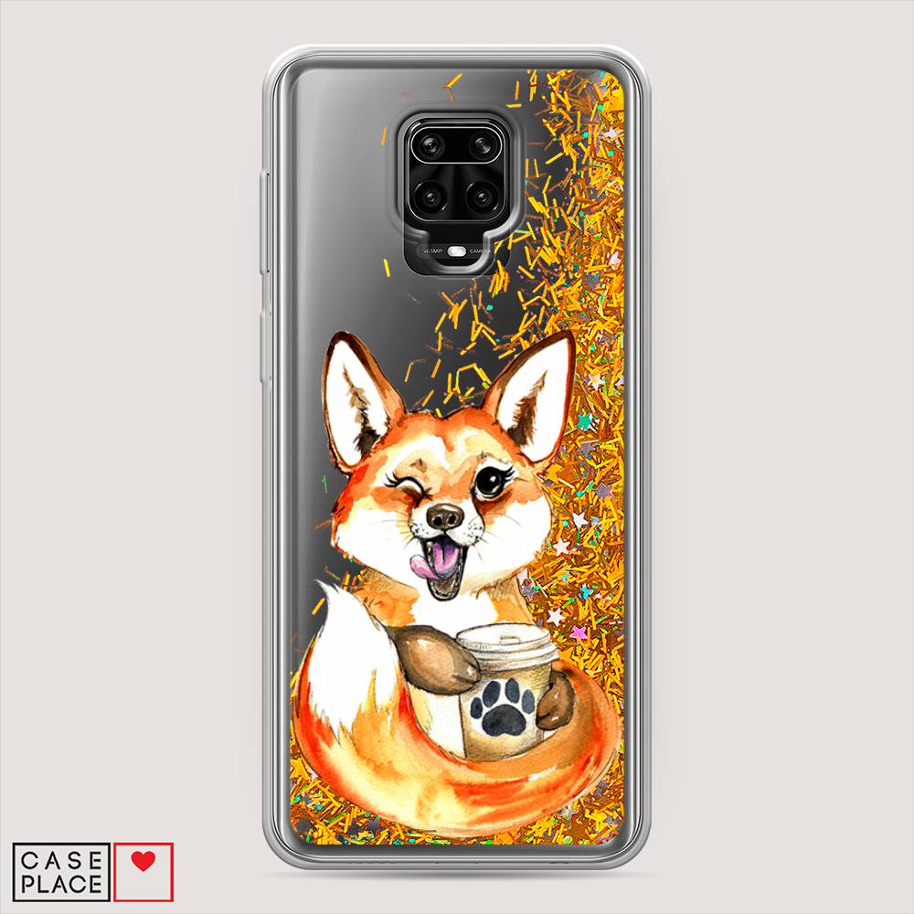 

Чехол Awog на Xiaomi Redmi Note 9S/Note 9 Pro "Подмигивающая лиса с кофе", Разноцветный, 37990-1