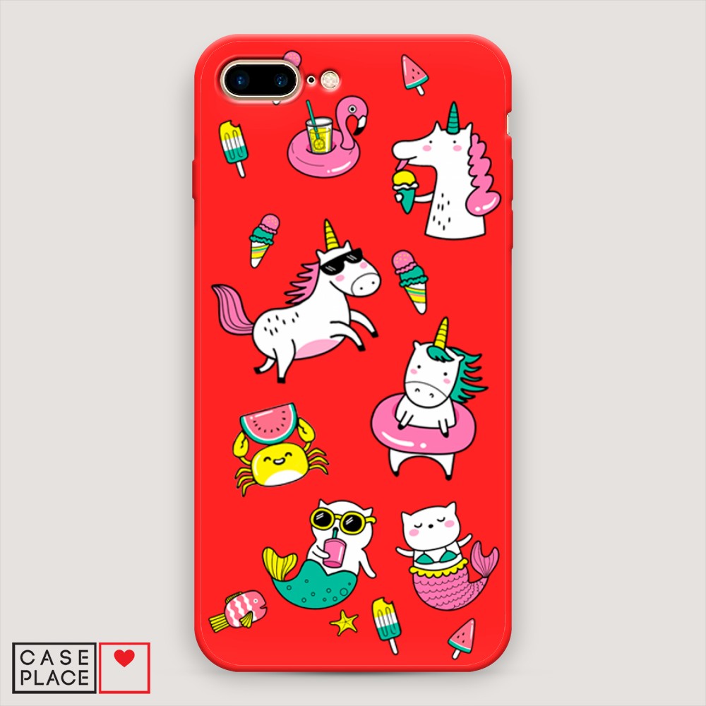 

Чехол Awog на Apple iPhone 8 Plus / Айфон 8 Plus "На отдыхе", Разноцветный, 10953-1