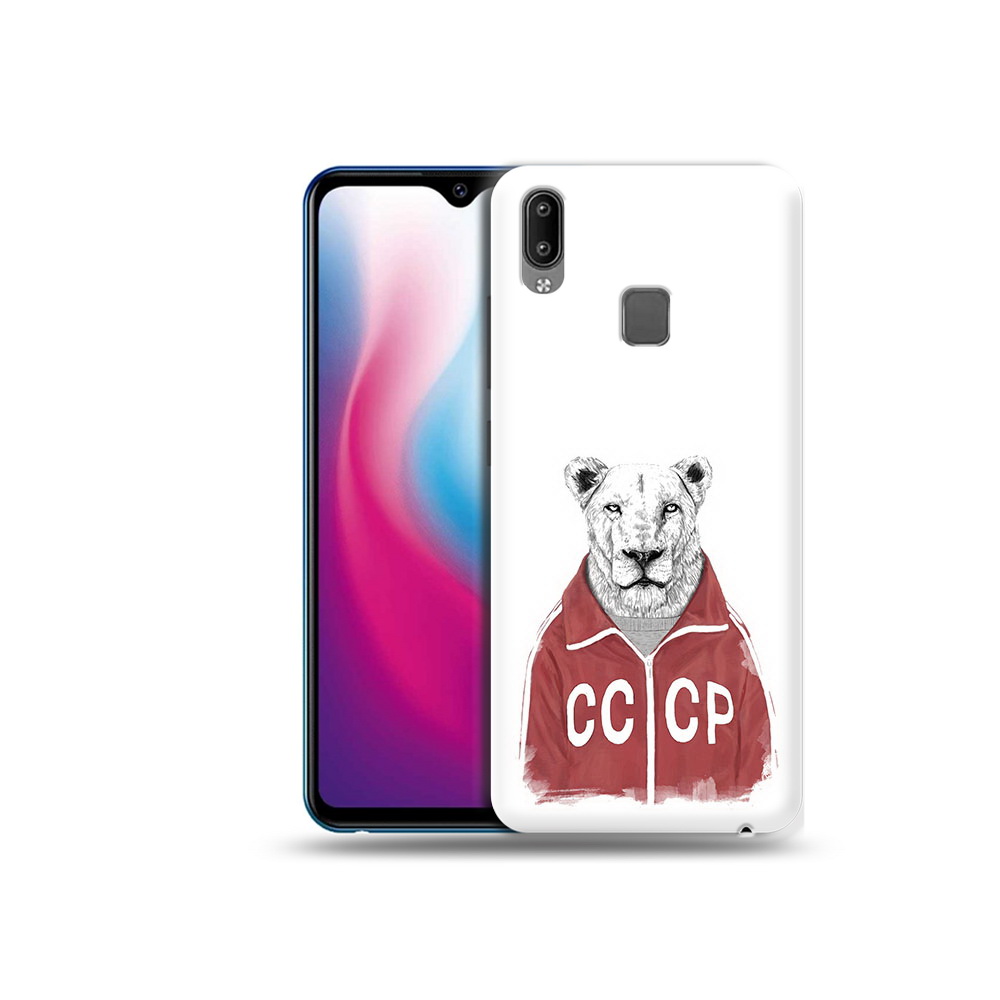 

Чехол MyPads Tocco для Vivo Y93 Lite львица ссср, Прозрачный, Tocco