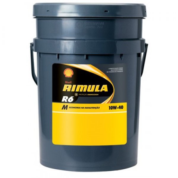 фото Масло shell rimula r6 m 10w40 моторное синтетическое 20 л shell 550046753