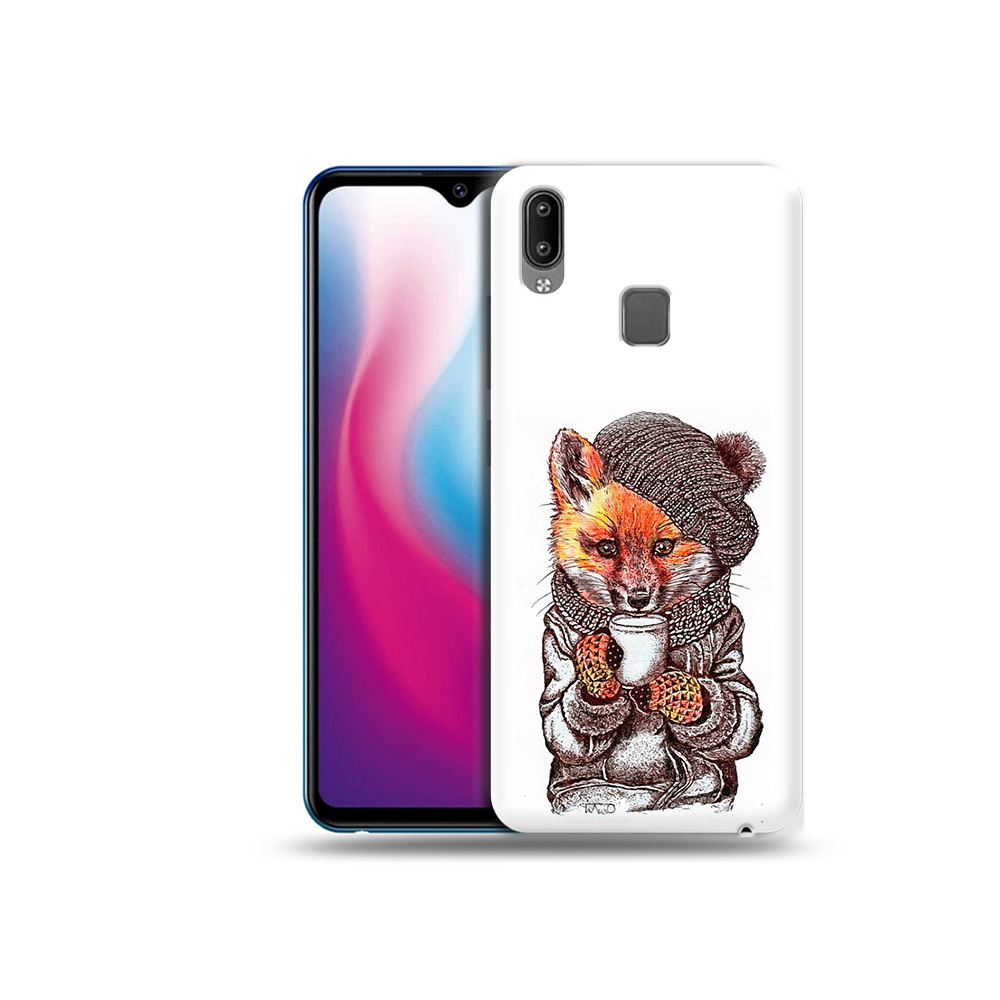 

Чехол MyPads Tocco для Vivo Y93 Lite лиса в шапке, Tocco