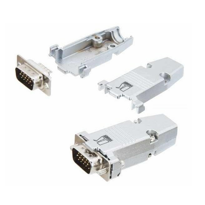 

Разъем VGA Kramer CON-HD15-HOOD/METAL, CON-HD15-HOOD/METAL