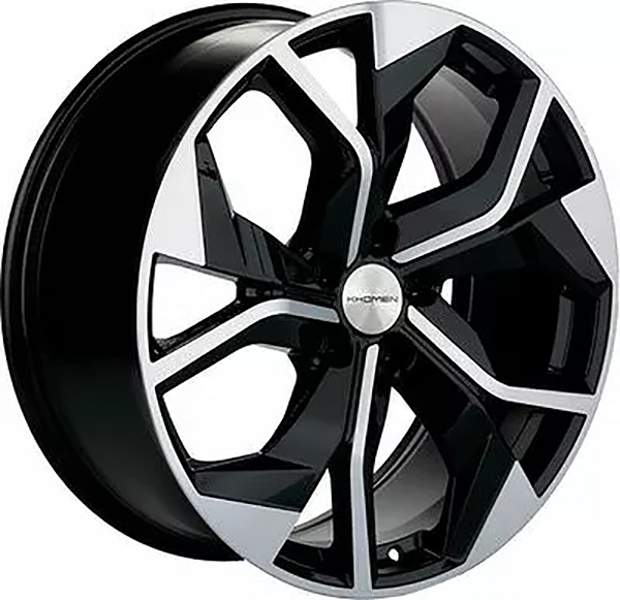 фото Диск литой 8.5x20 5x112 et20 dia 66.5 khomen khw2006 (q8) black-fp khw200600blf khomen wheels