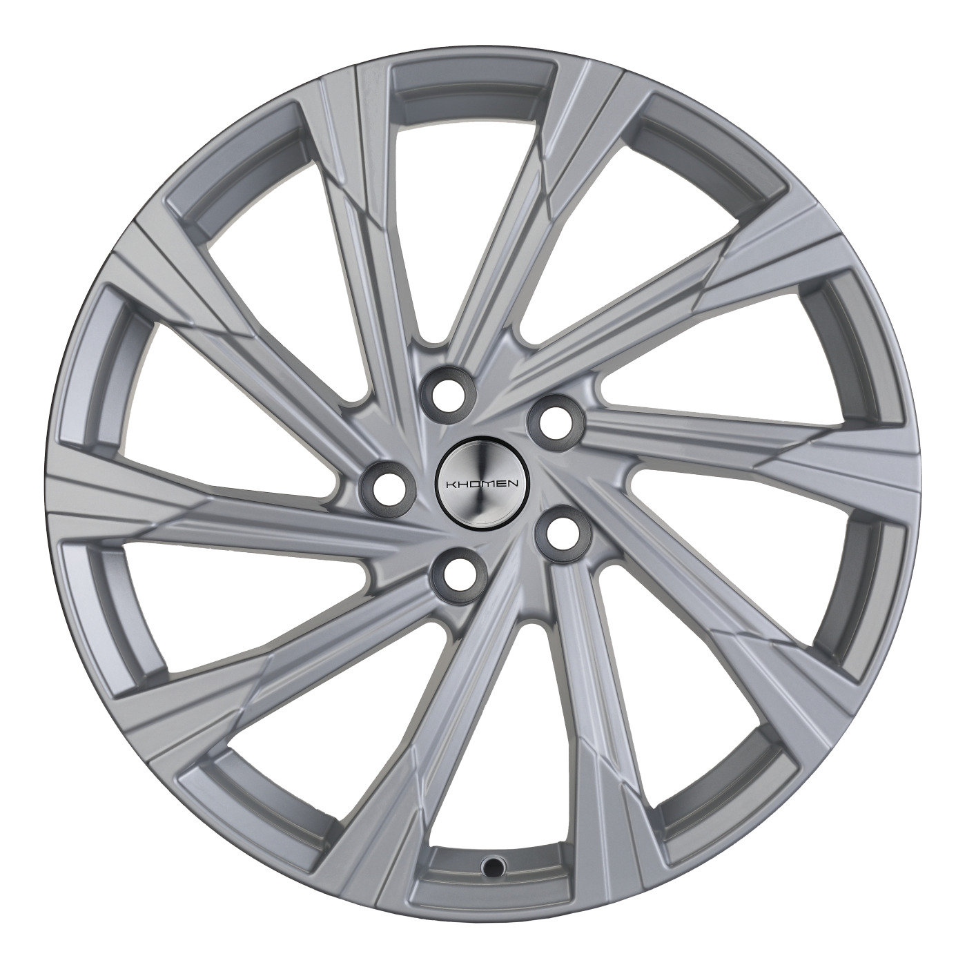 фото Диск литой 7.5x19 5x114.3 et40 dia 60.1 khomen khw1901 (rav-4) brilliant silver khomen wheels