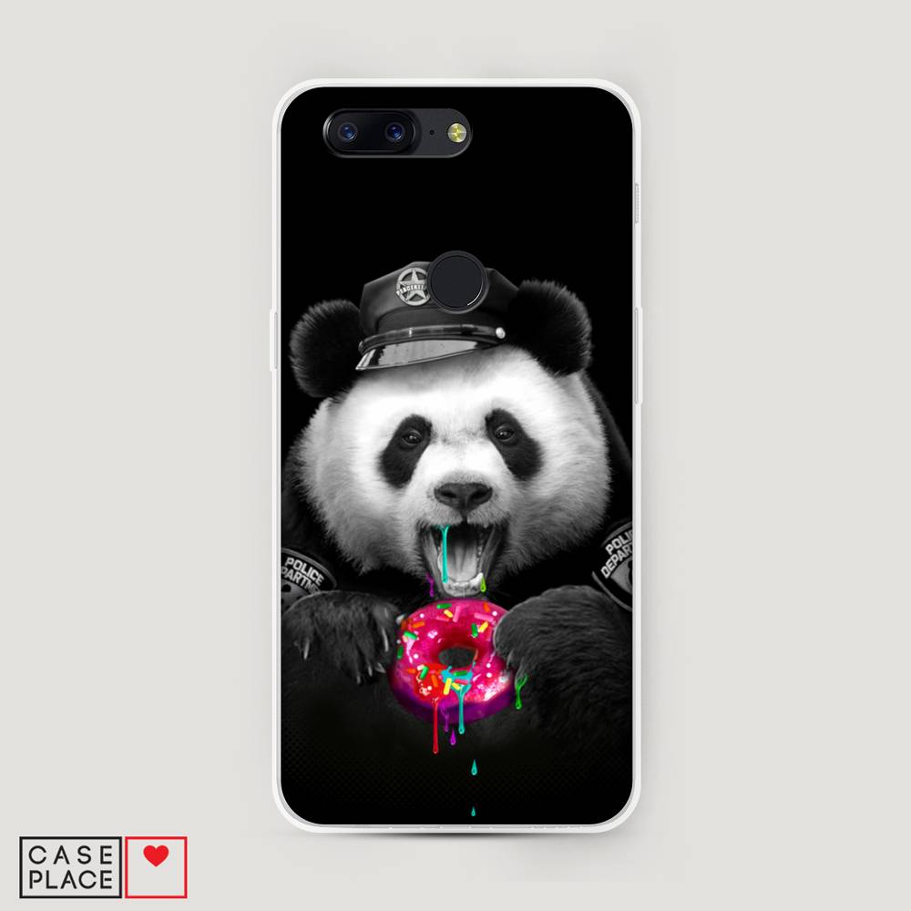 

Чехол Awog на OnePlus 5T / ВанПлас 5T "Панда police", Черный;белый;розовый, 150350-2