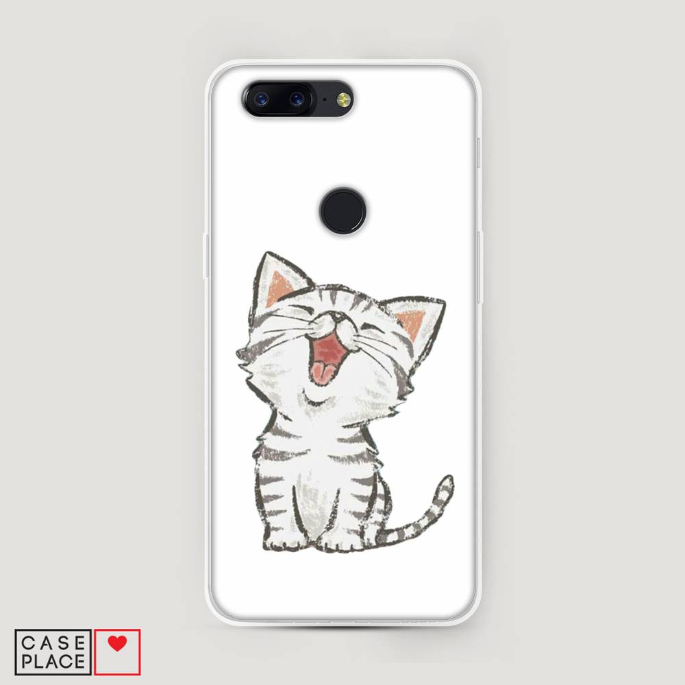 

Чехол Awog на OnePlus 5T / ВанПлас 5T "Котенок рисованный", Серый;белый, 150350-1