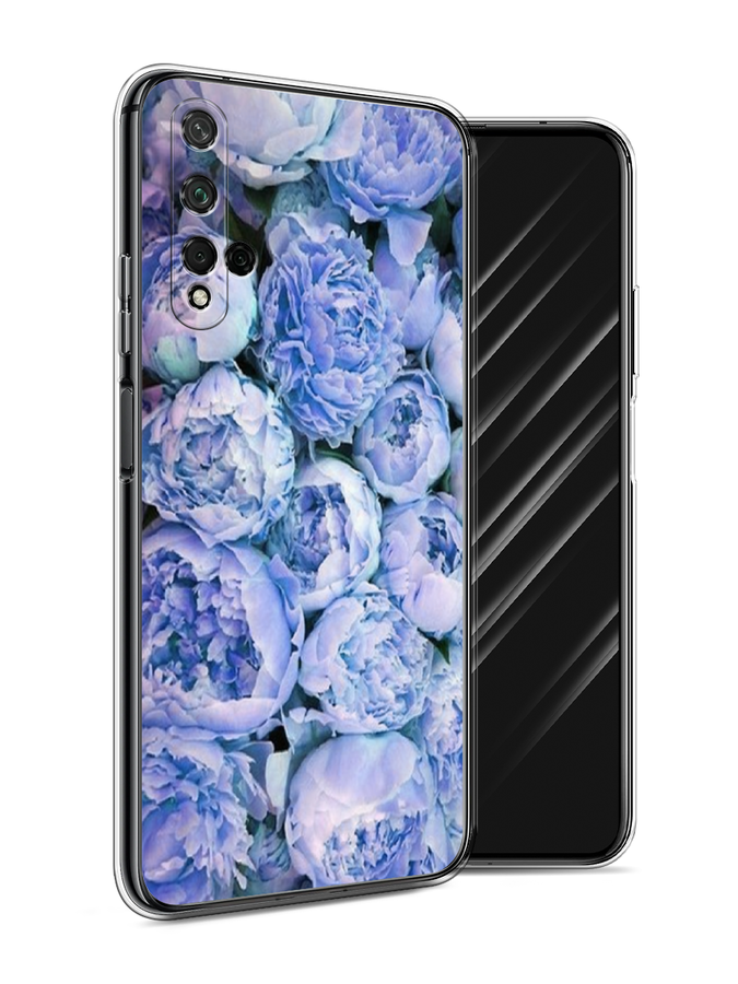 

Чехол Awog на Honor 20 "Пионы голубые", Голубой, 69550-8