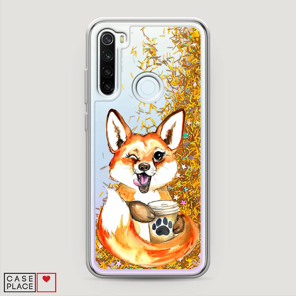 

Чехол Awog на Xiaomi Redmi Note 8T "Подмигивающая лиса с кофе", Разноцветный, 37490-1