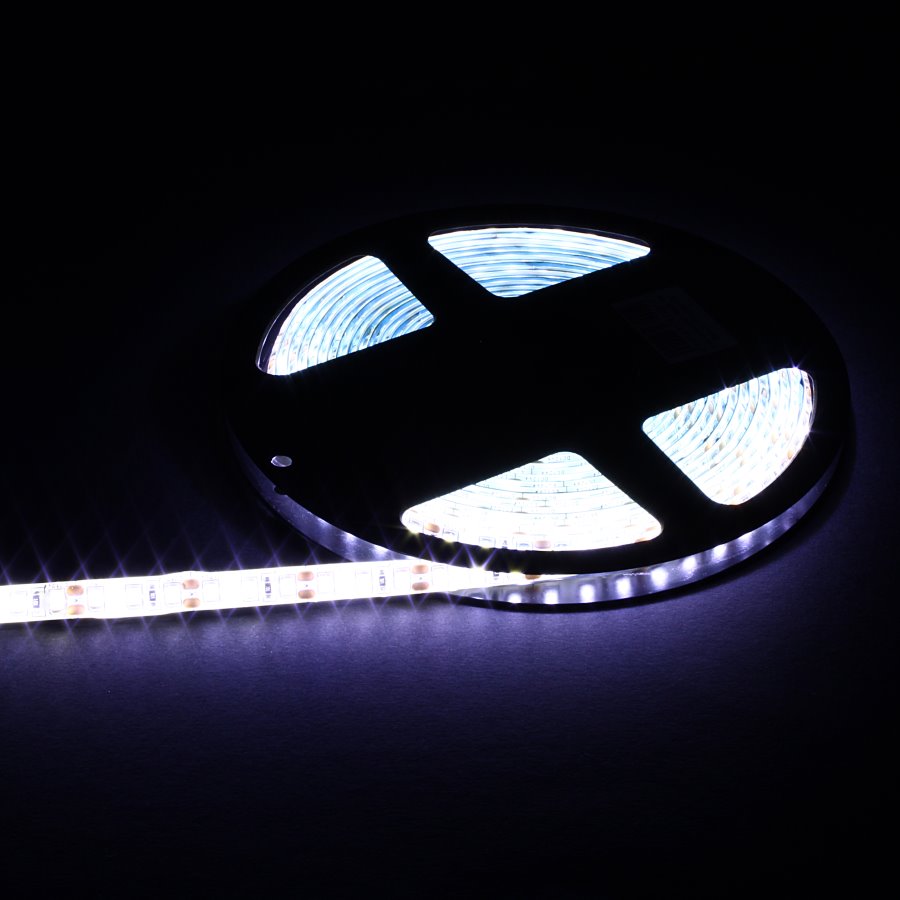 

Светодиодная лента IP65 белый 120свд/м SMD3528 12V 9.6Ватт