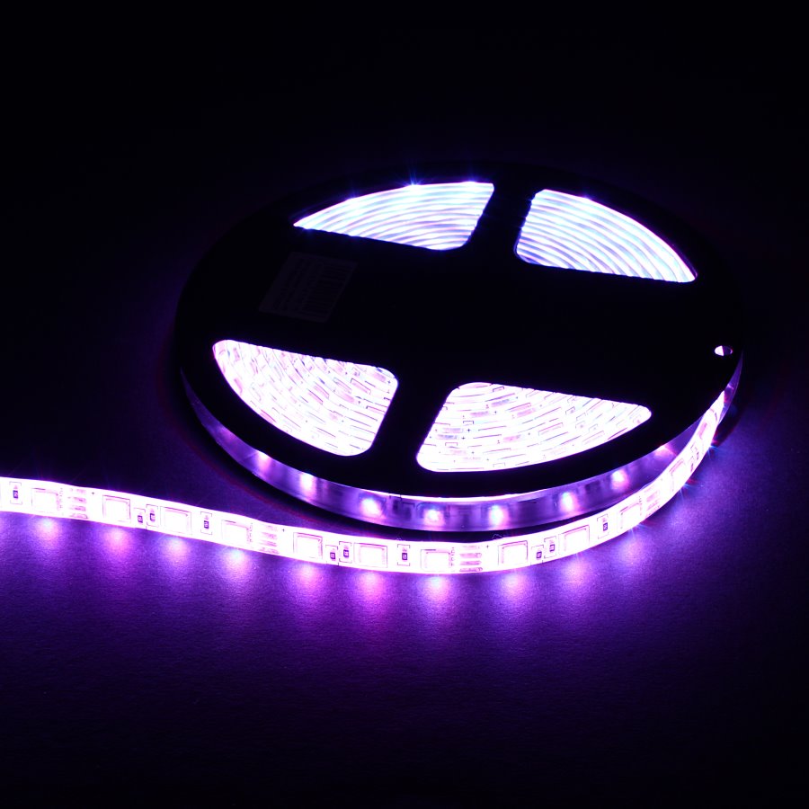 

Светодиодная лента IP65 RGB 60свд/м SMD5050 12V 14.4W