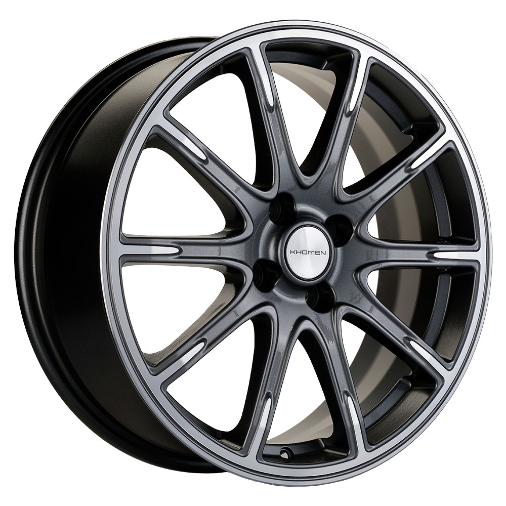 

Диск литой 6.5x17 4x98 ET38 dia 58.6 KHOMEN KHW1707 (Lada Granta) GRAY-FP KHW103223