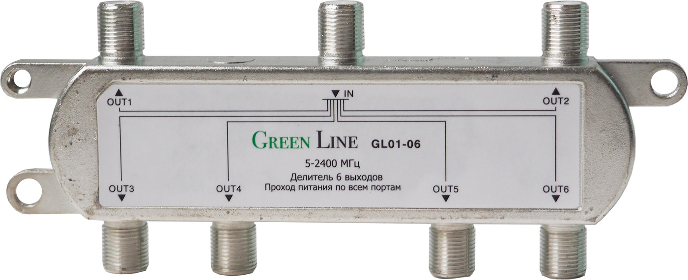 Антенный разветвитель Green Line F-plug - F-plug GL01-06 РТ-00000866 720₽