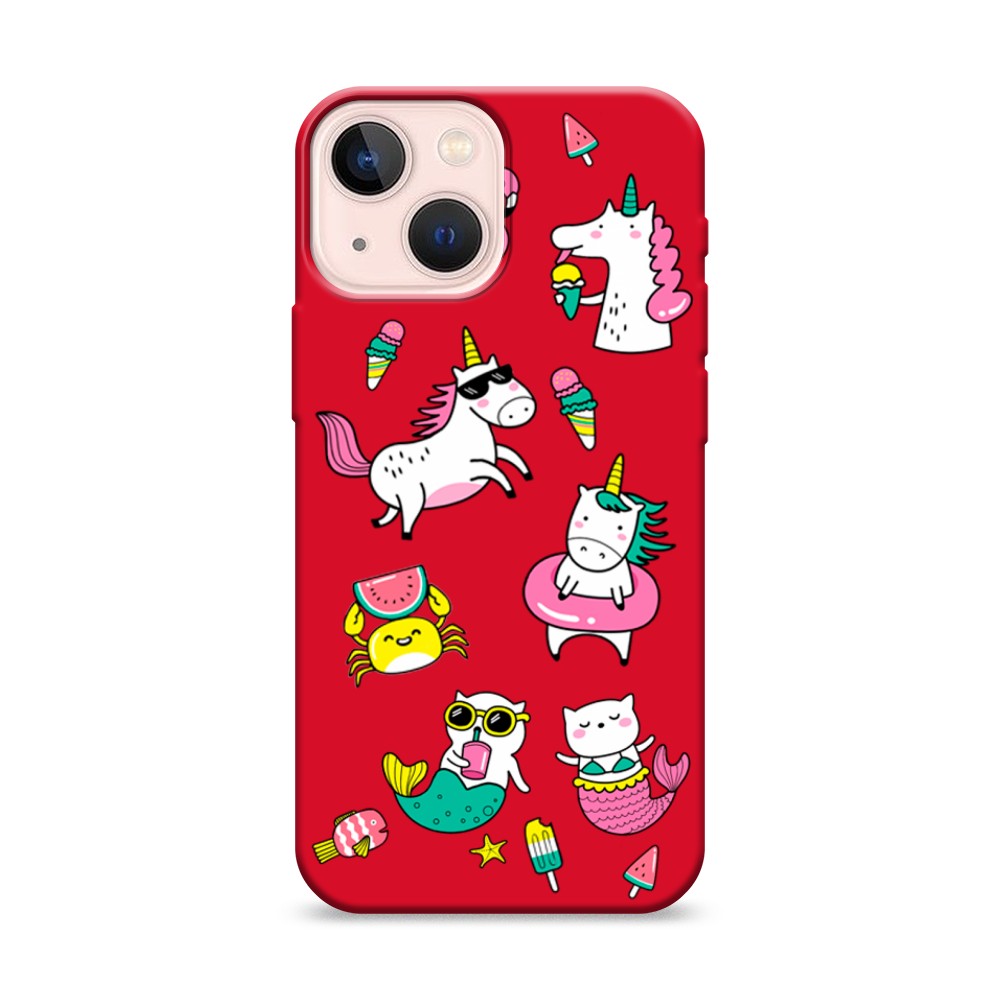 

Чехол Awog на Apple iPhone 13 mini / Айфон 13 mini "На отдыхе", Разноцветный, 14153-1