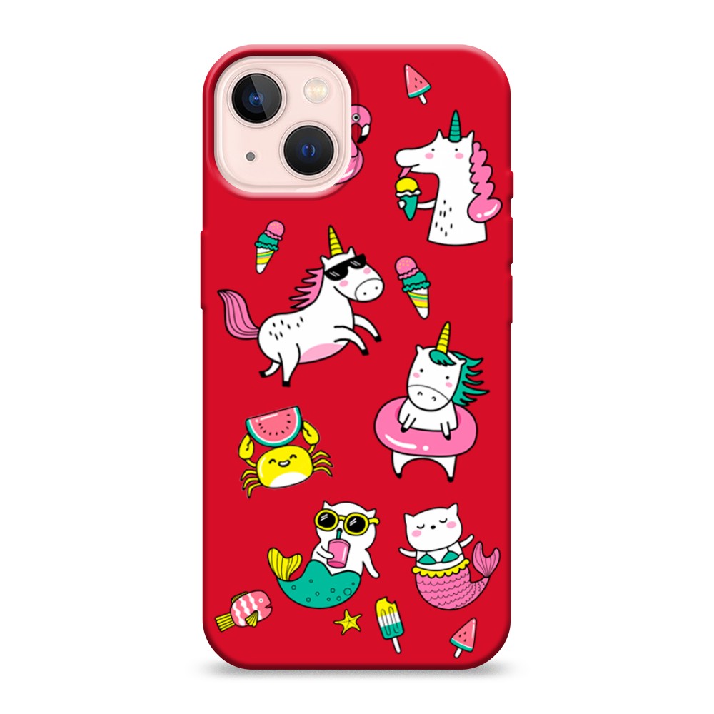 

Чехол Awog на Apple iPhone 13 / Айфон 13 "На отдыхе", Разноцветный, 14253-1