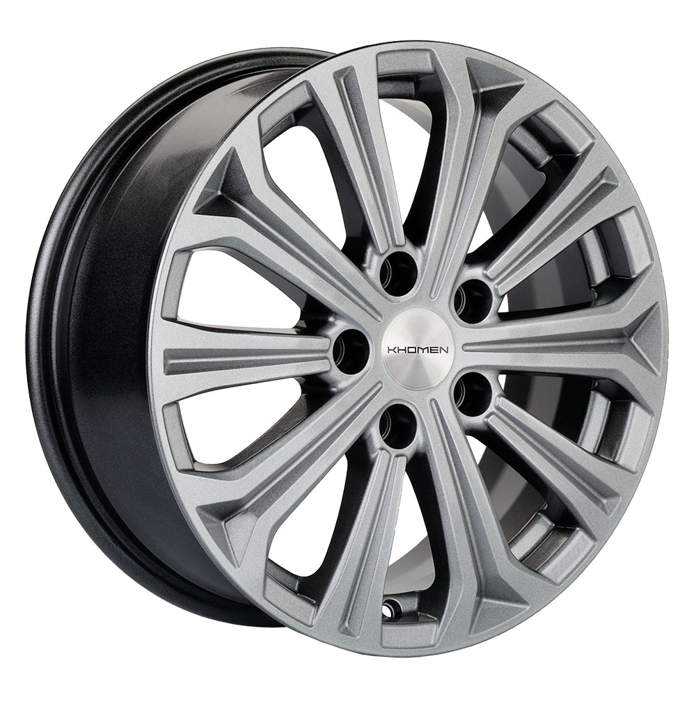 

Диск литой 6.5x16 5x114.3 ET45 dia 60.1 KHOMEN KHW1610 (16_Corolla) GRAY-FP KHW101802