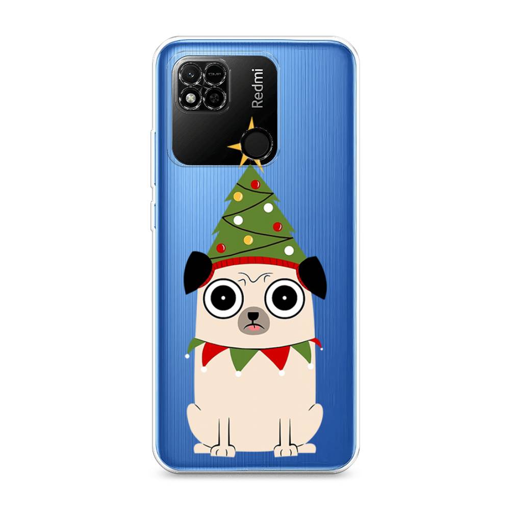

Чехол на Xiaomi Redmi 10A "Собачка с ёлочкой", Бежевый;красный;зеленый, 313950-1