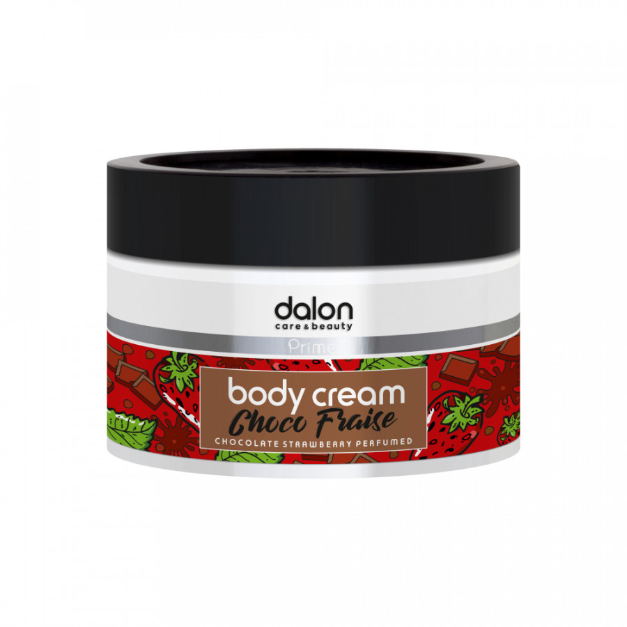Крем для тела Dalon Prime Body Cream Choco Fraise для всех типов кожи, 500 мл масло спрей для тела dalon prime dry oil touch me 100 мл
