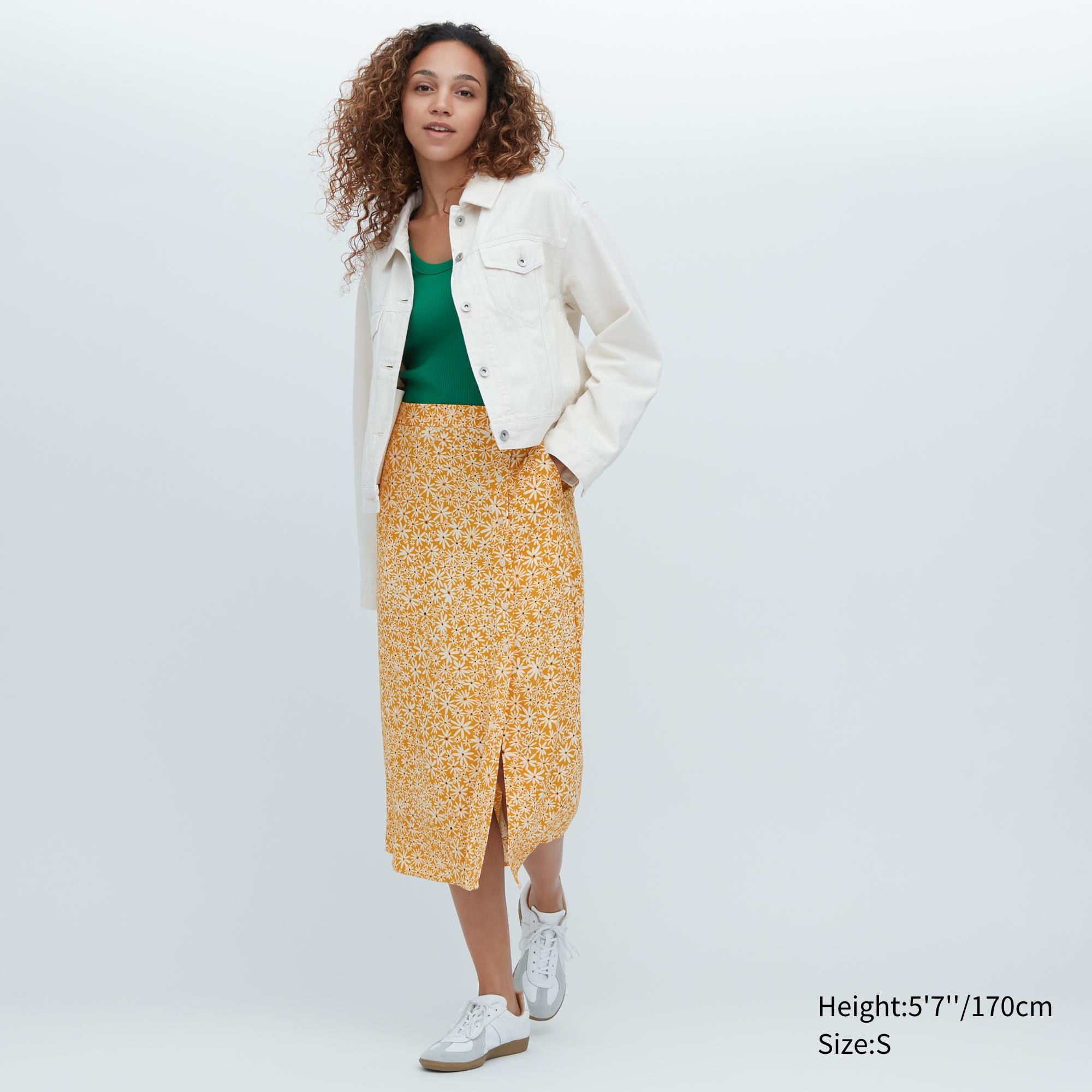 

Юбка женская UNIQLO 458679COL45 желтая 2XS (доставка из-за рубежа), 458679COL45
