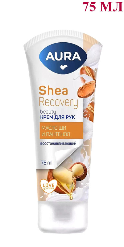 Восстанавливающий крем Aura Shea Recovery Beauty с ароматом масла ши и пантенола 75 мл