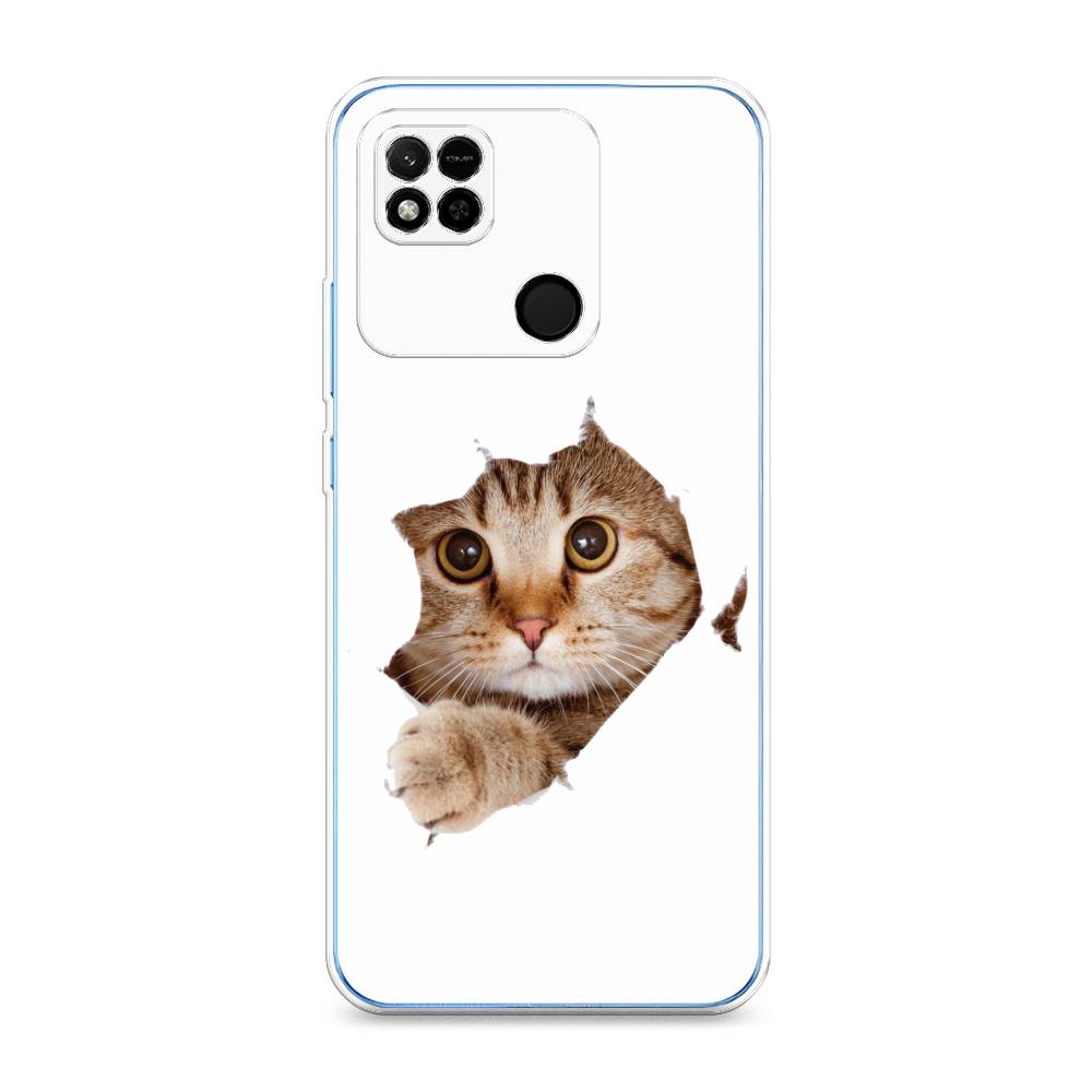 

Чехол на Xiaomi Redmi 10A "Кот и бумага", Белый;коричневый, 313950-1