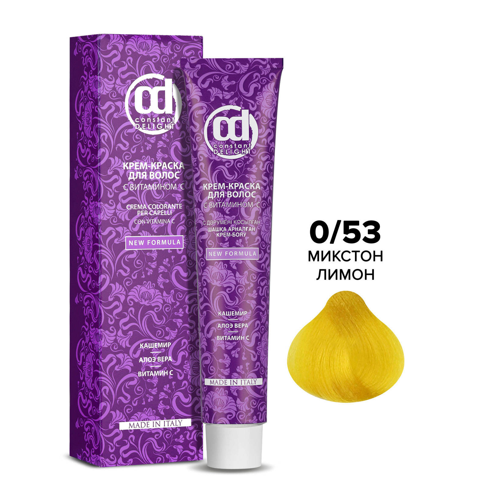 

Краска для волос Constant Delight Crema Colorante 0/53 лимон микстон 100 мл