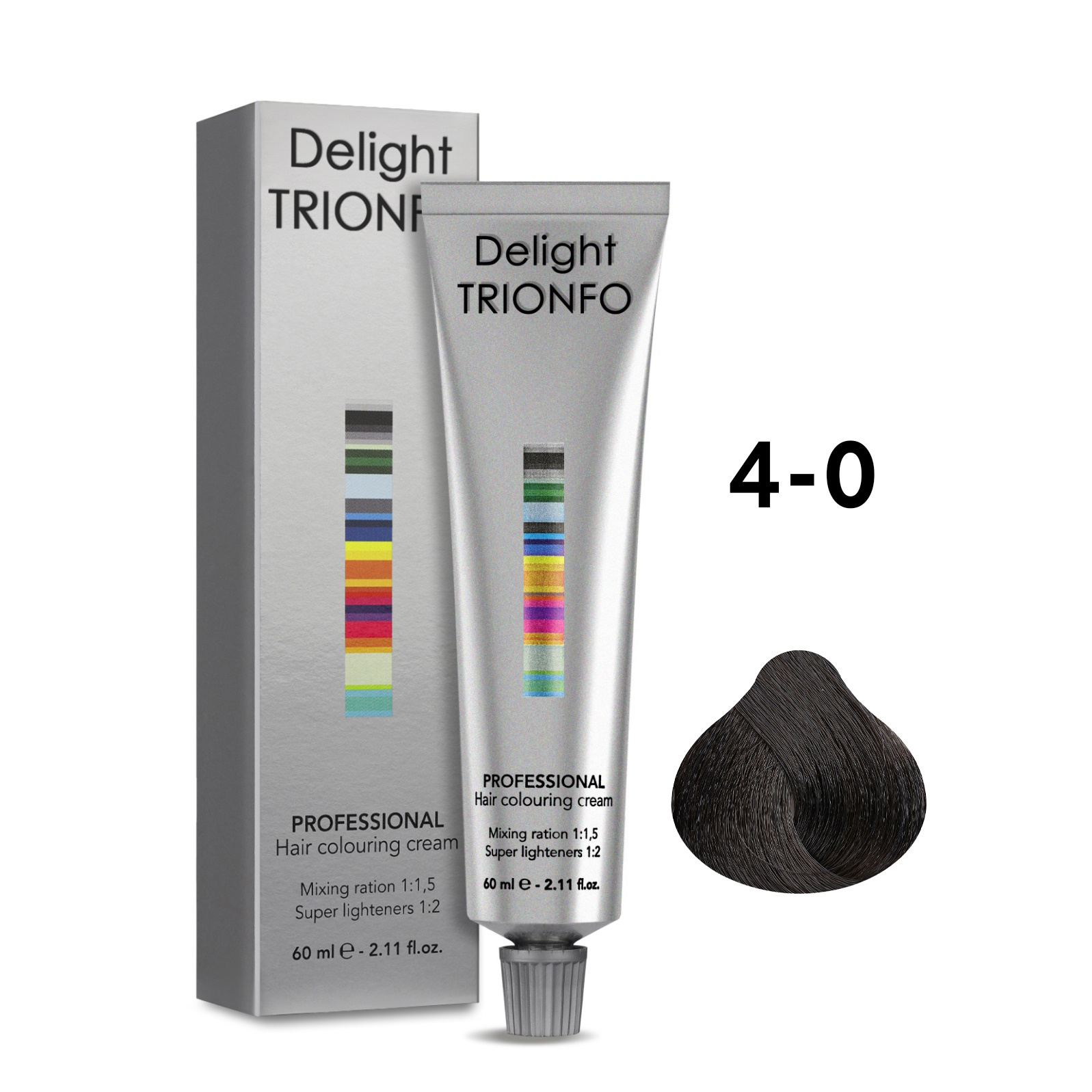 Краска для волос Constant Delight Trionfo 4-0 Средний коричневый натуральный 60 мл
