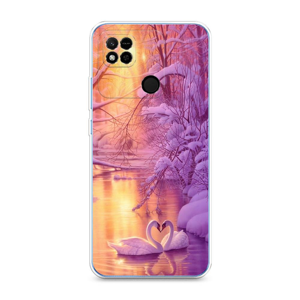 

Чехол на Xiaomi Redmi 10A "Зима 1", Фиолетовый;желтый, 313950-2